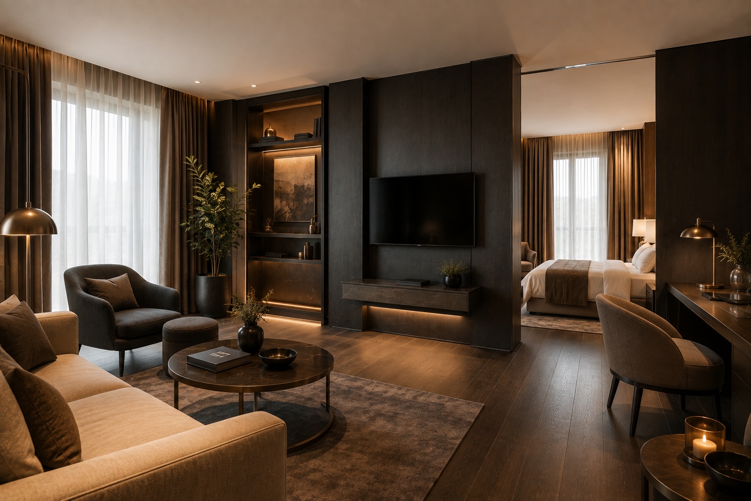 Junior-Suite mit Sitzbereich und viel Tageslicht