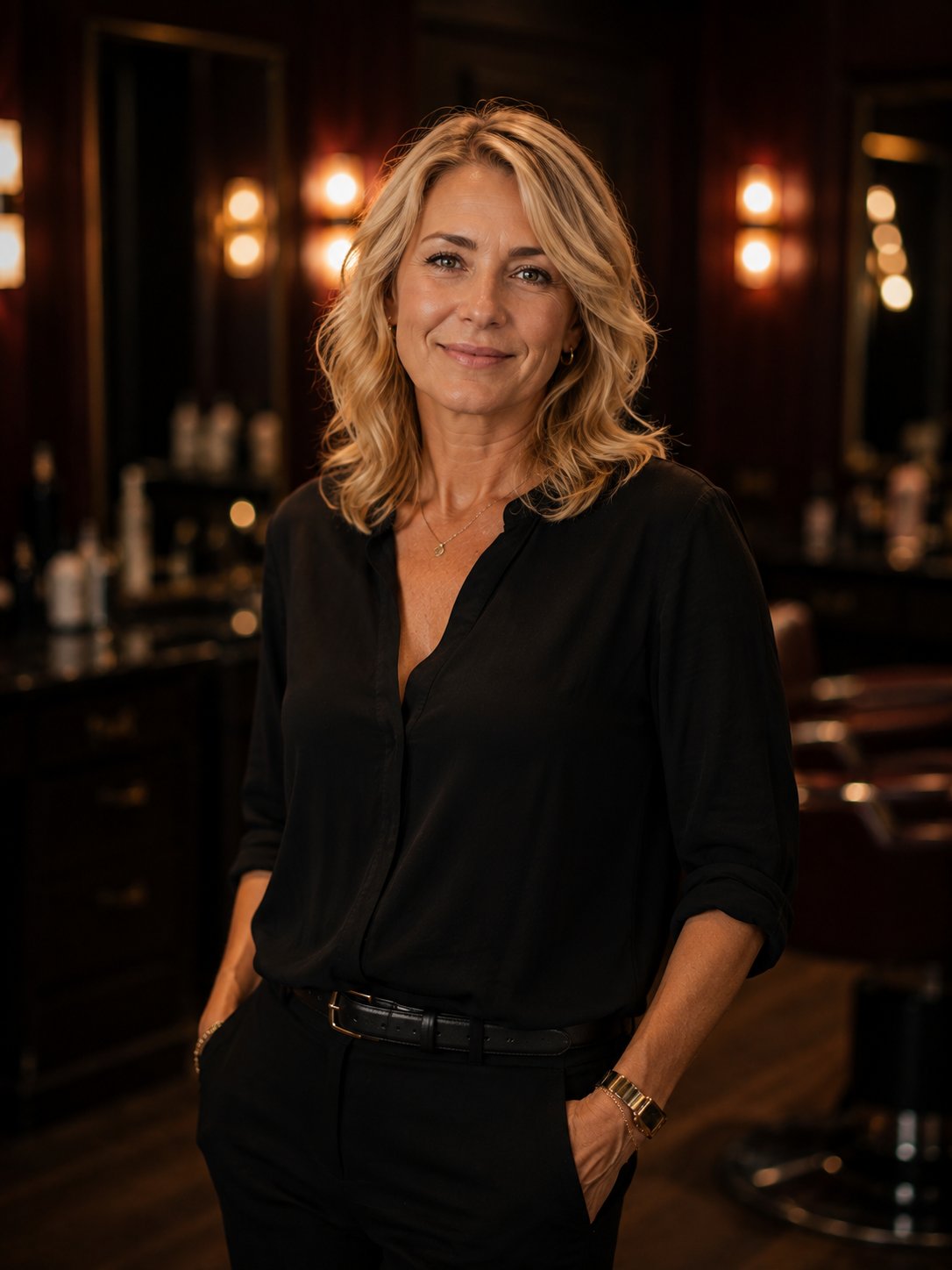 Porträt von Marie Lindner im Salon
