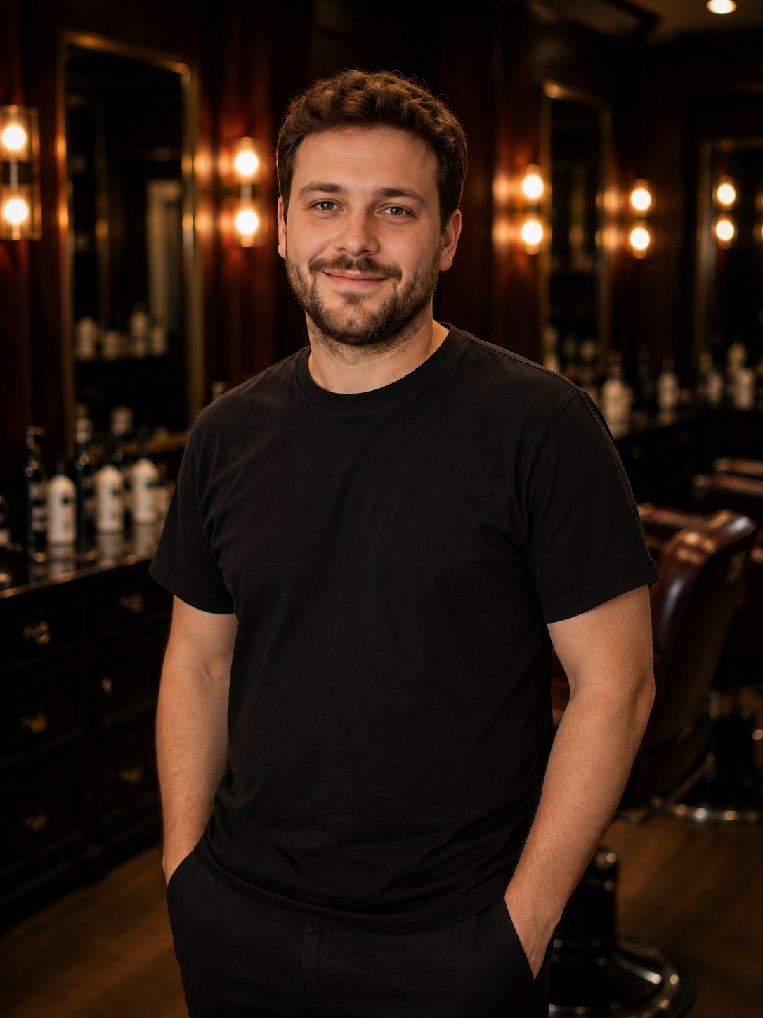 Porträt von Jonas Weiß im Salon