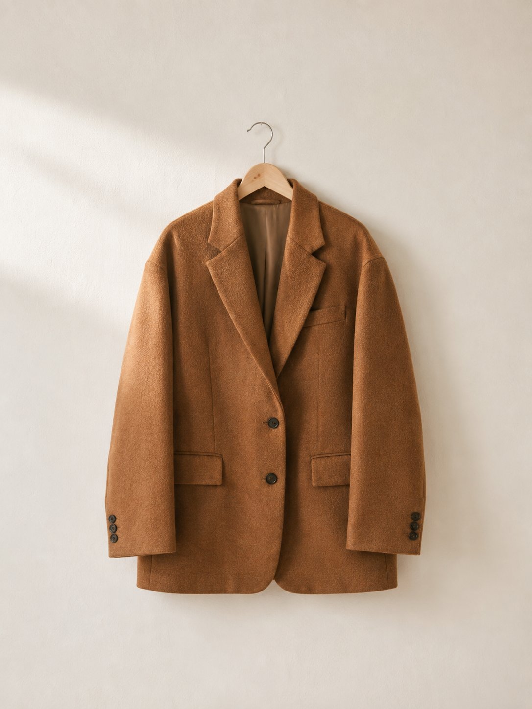 Oversize-Blazer in Cognac