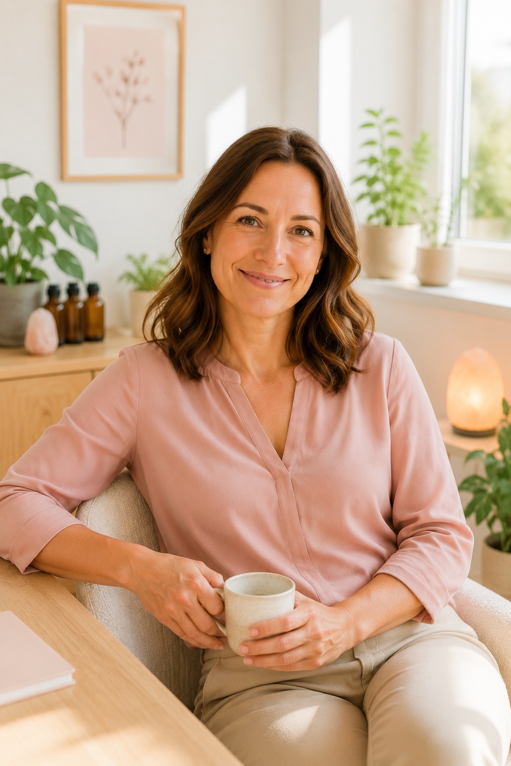 Heilpraktikerin Johanna Behrens in ihrer Praxis